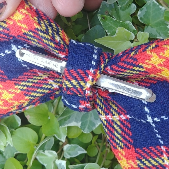 2 large vintage clip on bow ties - Picture 5 of 6